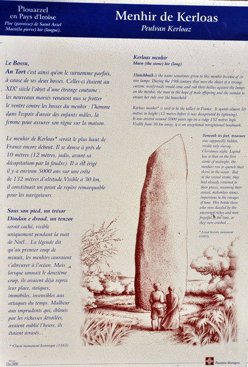 Kerloas (Standing Stone / Menhir) by Jane