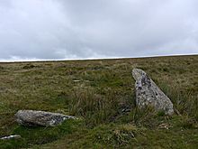 <b>Piles Hill stone row</b>Posted by Meic